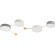 SLE600102-04 Светильник потолочный Золотистый, Светлое дерево/Белый, Серый LED 4*16,5W 4000K DOSSENA