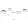 SLE600102-04 Светильник потолочный Золотистый, Светлое дерево/Белый, Серый LED 4*16,5W 4000K DOSSENA