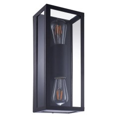 Уличный настенный светильник Arte Lamp A4569AL-2BK BELFAST IP44 под лампы 2xE27 60W