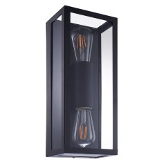 Уличный настенный светильник Arte Lamp A4569AL-2BK BELFAST IP44 под лампы 2xE27 60W