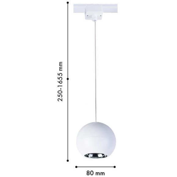 4228-1P Трековый магнитный светодиодный SMART (TUYA, Алиса, Bluetooth, Wi-Fi) светильник Favourite Unika 42V CRI90+ 3000-6000К 400Лм 36° 8Вт
