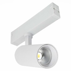 ST luce ST660.536.10H Белый светодиодный магнитный трековый светильник спот-цилиндр с поворотным плафоном, COB LED 10Вт 3000K 535Лм Ra90 36° IP20 220В серия Skyline 220