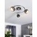 Eglo Bimeda 31007 Потолочный поворотный LED-спот в стиле хай-тек, лампы 3xGU10, комплекте лампы по 3 Вт, 220В, 3000К, 3x250 лм, CRI80, 220В, сталь цвета никель, черный хром, ширина 290 мм, высота 145 мм, длина 345 мм