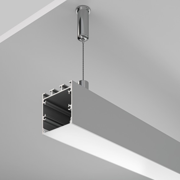 Алюминиевый профиль подвесной -накладной 35x35 2м ALM-3535B-S-2M