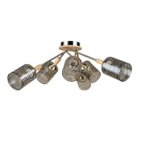 Потолочная люстра со стеклянными плафонами Arte Lamp GLASSY A5078PL-3BK лампы E27 3шт