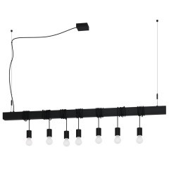 39938 TOWNSHEND-B Подвесная люстра с 7 лампами E27, 320Вт, черный 39938 TOWNSHEND-B Подвесная люстра с 7 лампами E27, 320Вт, черный