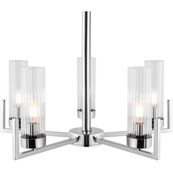 Люстра подвесная Freya FR5214PL-05CH Adeline под лампы 5xE14 60W