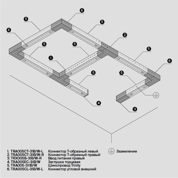 Соединитель Accessorises TRA005CL-31W-L
