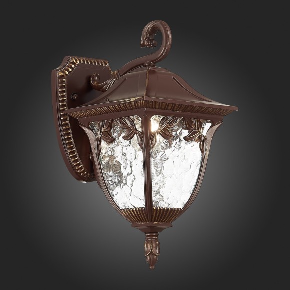 SL083.701.01 Светильник уличный настенный ST-Luce Кофейный/Кофейный, Прозрачный E27 1*60W CHIANI SL083.701.01 Светильник уличный настенный ST-Luce Кофейный/Кофейный, Прозрачный E27 1*60W CHIANI