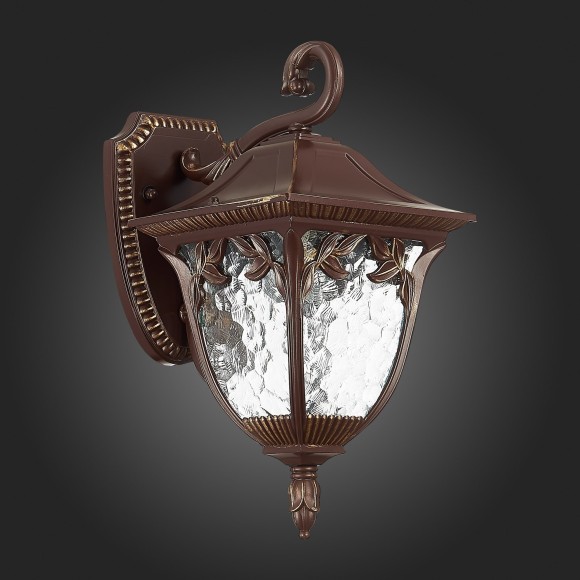 SL083.701.01 Светильник уличный настенный ST-Luce Кофейный/Кофейный, Прозрачный E27 1*60W CHIANI SL083.701.01 Светильник уличный настенный ST-Luce Кофейный/Кофейный, Прозрачный E27 1*60W CHIANI