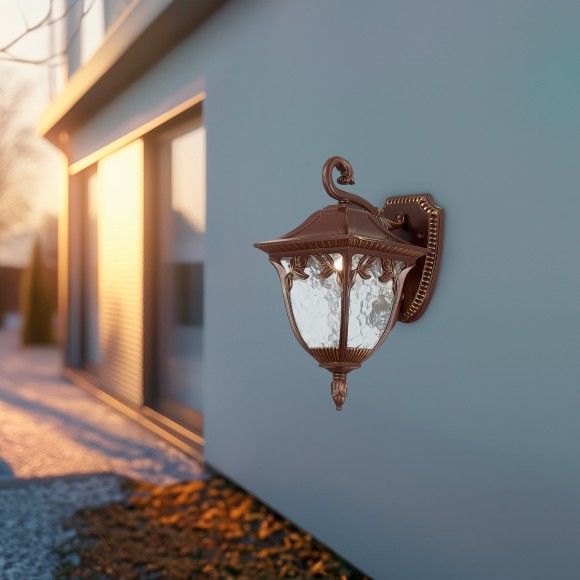 SL083.701.01 Светильник уличный настенный ST-Luce Кофейный/Кофейный, Прозрачный E27 1*60W CHIANI SL083.701.01 Светильник уличный настенный ST-Luce Кофейный/Кофейный, Прозрачный E27 1*60W CHIANI