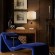 10514T Red Loft It AGATE Настольная лампа, E27, 1 × 40 Вт, золотое и красное основание из металла, агата и мрамора, бежевый тканевый абажур