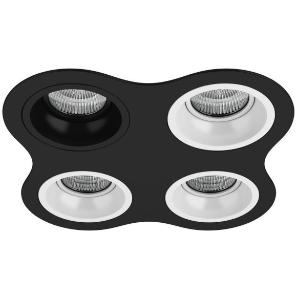 Встраиваемый светильник Lightstar D64707060606 Domino под лампы 4xGU5.3 200W Встраиваемый светильник Lightstar D64707060606 Domino под лампы 4xGU5.3 200W