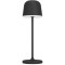 900457 Аккум. настол. лампа сенсорн. MANNERA, 2,2W(LED), ?110, H340, осн.?110, IP54, алюм.,сталь, черный/пластик, белый