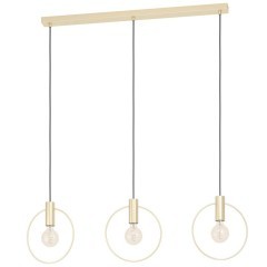 98835 EGLO MANIZALES Подвесной потолочный светильник с тремя лампами E27, 120 Вт, металл, латунный 98835 EGLO MANIZALES Подвесной потолочный светильник с тремя лампами E27, 120 Вт, металл, латунный