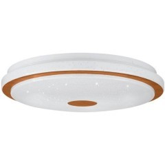 900598 Настенно-потолочный светильник LANCIANO 1, LED 24W, 1900lm, H75, ?400, сталь, дерево, белый, коричневый/пластик с эффектом кристаллов, белый, х 900598 Настенно-потолочный светильник LANCIANO 1, LED 24W, 1900lm, H75, ?400, сталь, дерево, белый, коричневый/пластик с эффектом кристаллов, белый, х