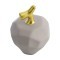 427003 Статуэтка Яблоко VALLEE, H100, ?80, керамика, серый, цвет матовая латунь