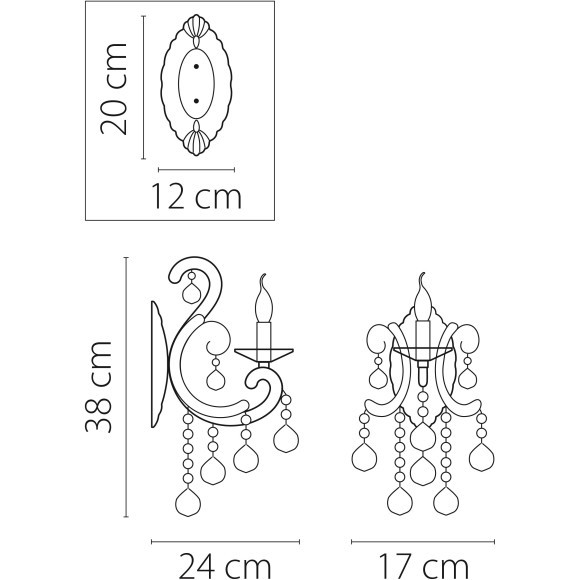 Бра Elegante Lightstar 708614