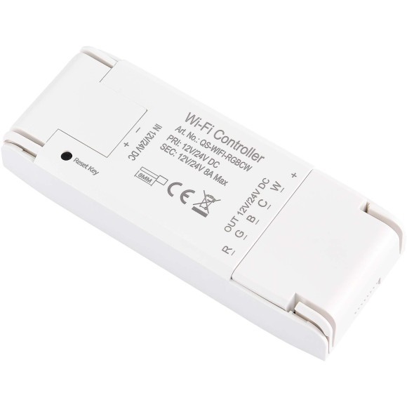 ST9000.500.01RGBCW WI-FI Контроллер для светодиодных RGBCW лент WI-FI (8A,DC12-24 V)