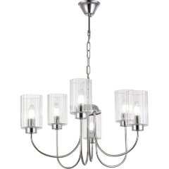 SLE1127-103-06 Светильник подвесной Хром/Прозрачный E14 6*40W TILDA SLE1127-103-06 Светильник подвесной Хром/Прозрачный E14 6*40W TILDA