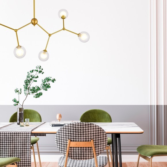 SLE1106-203-06 Светильник подвесной Золотистый/Прозрачный, Белый G9 6*5W ARCUS