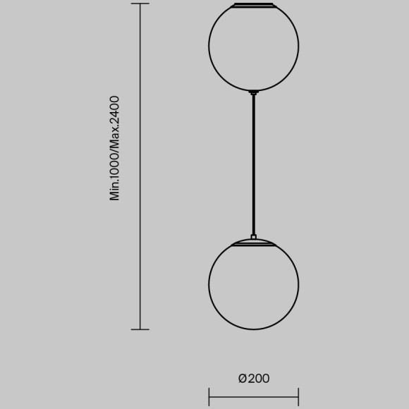 Подвесной светильник Maytoni MOD427PL-L20B3K