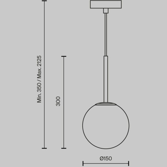 Подвесной светильник Maytoni MOD321PL-01B