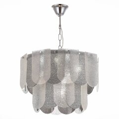 SLE1125-103-07 Светильник подвесной Хром/Прозрачно-Дымчатый E14 7*40W ERZO SLE1125-103-07 Светильник подвесной Хром/Прозрачно-Дымчатый E14 7*40W ERZO