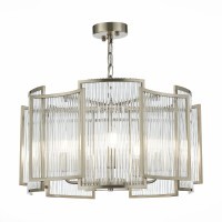 SL1234.103.05 Люстра подвесная ST-Luce Никель/Прозрачный, Никель E14 5*60W COSENZA