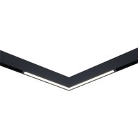 ST664.496.18H Угловой черный магнитный светодиодный SMART светильник 18W 2700K-6000K 1440лм Ra90 120° SKYLINE 220