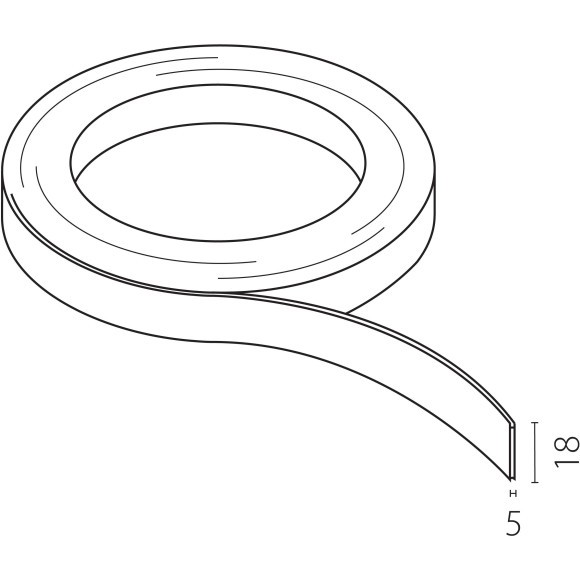 Шинопровод гибкий 48V 10м черный Due Hermes Lightstar 510107