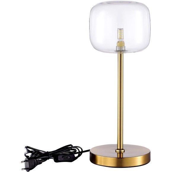 SL1049.304.01 Прикроватная лампа ST-Luce Латунь/Прозрачный G9 1*5W FINN SL1049.304.01 Прикроватная лампа ST-Luce Латунь/Прозрачный G9 1*5W FINN