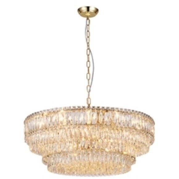 Люстра подвесная классическая хрустальная под лампы E14 Favourite 4781-18P