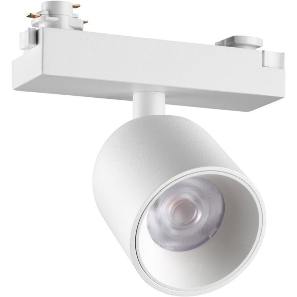 359809 Белый светодиодный однофазный трехжильный трековый светильник 10Вт 882Лм 3000К 32° CRI≥90 180-265V IP20 Novotech SOLETTE