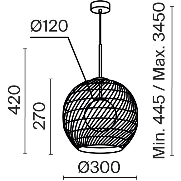 Подвесной светильник Maytoni MOD204PL-01B1 Подвесной светильник Maytoni MOD204PL-01B1