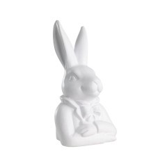 427975 Фигурка Заяц GOPENG, L130, B108, H232, керамика, белый 427975 Фигурка Заяц GOPENG, L130, B108, H232, керамика, белый