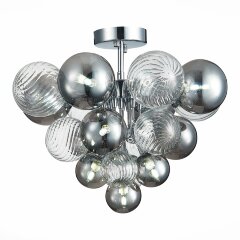 SL1124.102.10 Люстра потолочная ST-Luce Хром/Дымчатый,Прозрачный G9 10*5W (из 2-х коробок) VINETTO SL1124.102.10 Люстра потолочная ST-Luce Хром/Дымчатый,Прозрачный G9 10*5W (из 2-х коробок) VINETTO