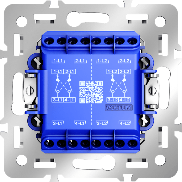 Механизм перекрестного переключателя двухклавишного 10А, S70