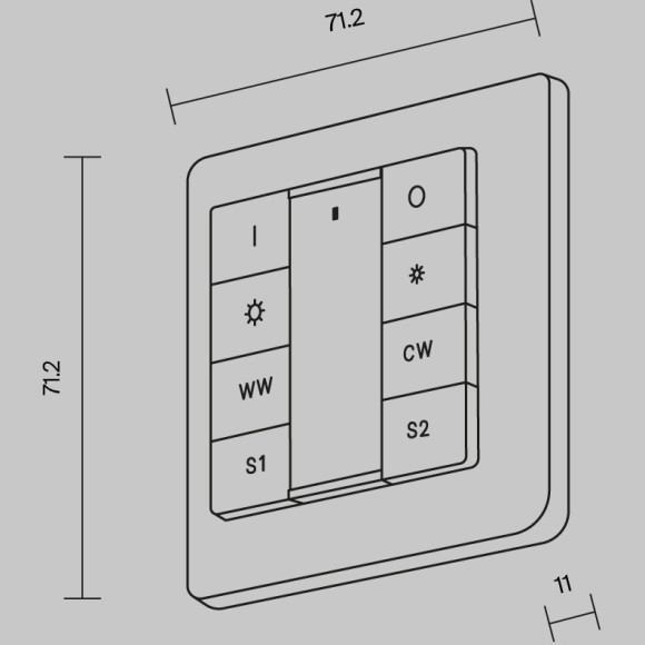Панель управления Lighting control 721053