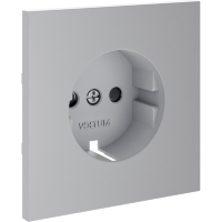 Накладка для розетки с заземлением и защитными шторками, S70 (серый)