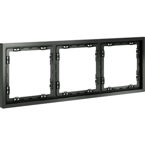 Рамка пластиковая VOLTUM S70 на 3 поста, (титан)