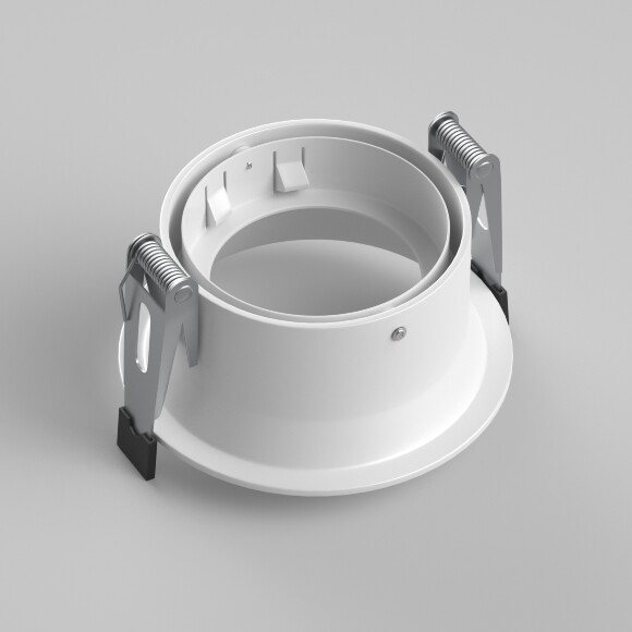 Lightstar 214606-SOLO Белый круглый встраиваемый светильник с углублением, диаметром 8.3 см, под лампу GU10, GU5.3 или LED модуль формата MR16, цоколи не идут в комплекте