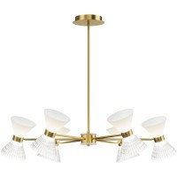 SL2004.303.12 Светильник подвесной ST-Luce латунь/прозрачный, белый, латунь G9 LED 12*5W SPIRIT