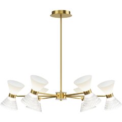 SL2004.303.12 Светильник подвесной ST-Luce латунь/прозрачный, белый, латунь G9 LED 12*5W SPIRIT