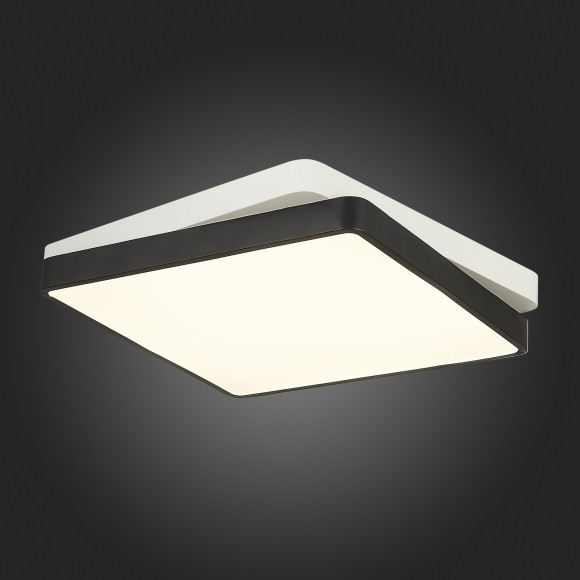 SLE200712-01 Светильник потолочный Черный, Белый/Белый LED 1*45W 3000K/4000K/6000K QVO SLE200712-01 Светильник потолочный Черный, Белый/Белый LED 1*45W 3000K/4000K/6000K QVO