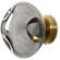 Freya Mote FR5601WL-01GR Светильник светодиодный настенно-потолочный, основание латунь, плафон дымчатое стекло нестандартной формы с вкраплениями, CCT перекл. цветовой температуры LED 5Вт 2700-3000-4000K 350Лм CRI80 180° IP20 220V