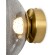 Freya Mote FR5601WL-01GR Светильник светодиодный настенно-потолочный, основание латунь, плафон дымчатое стекло нестандартной формы с вкраплениями, CCT перекл. цветовой температуры LED 5Вт 2700-3000-4000K 350Лм CRI80 180° IP20 220V