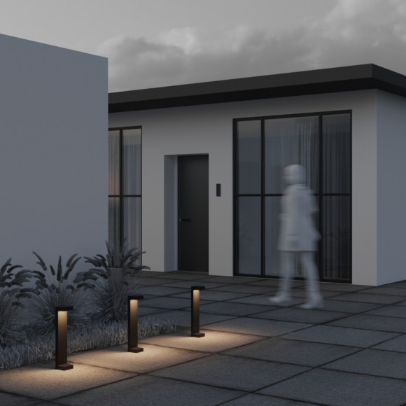 Уличный наземный светильник Maytoni O013FL-L9B Barclay Street IP54 светодиодный LED 9W