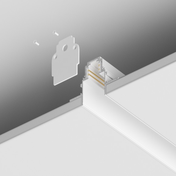 Магнитный 1м встраиваемый в ГКЛ 12.5мм шинопровод Maytoni Gravity TRX010-421W