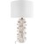 10506T Loft It AGAVE Настольная лампа E27, 1 × 60 Вт, белое основание из металла и полимерной смолы, белый тканевый абажур